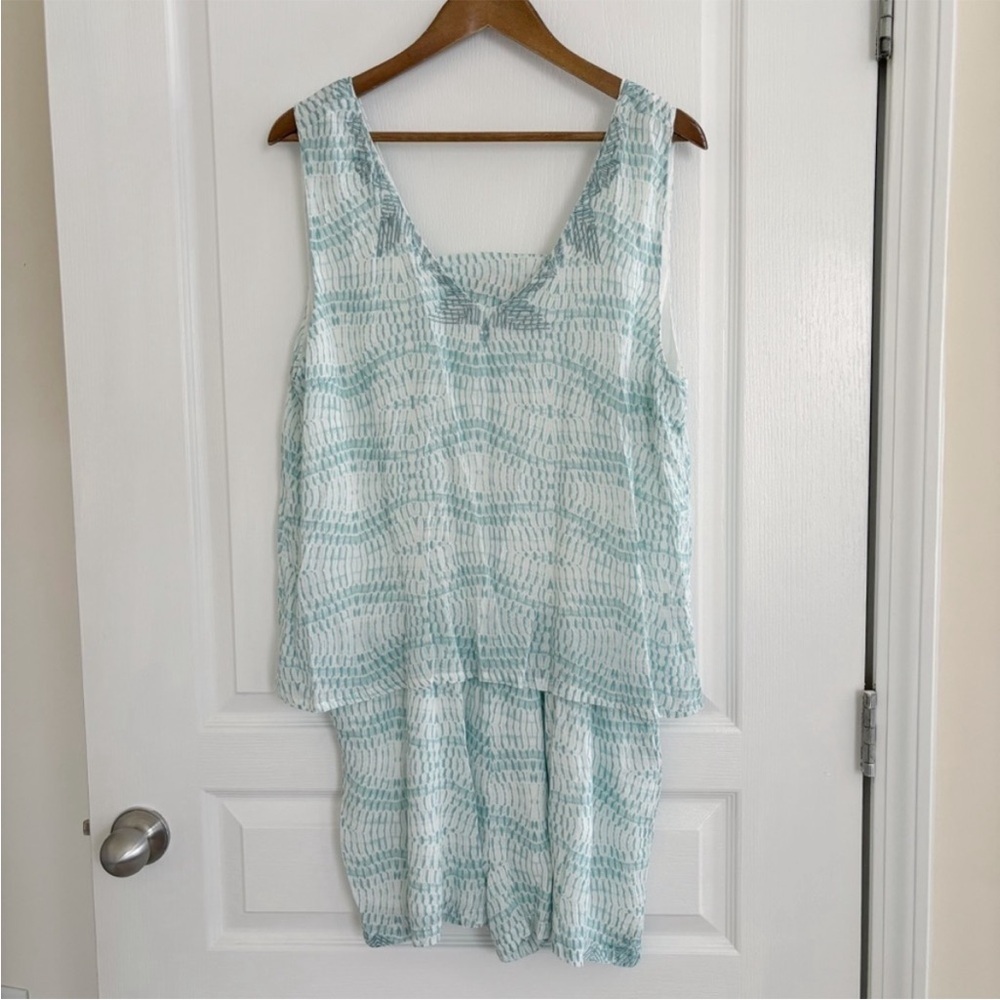 Carve Designs Romper Geometric Print